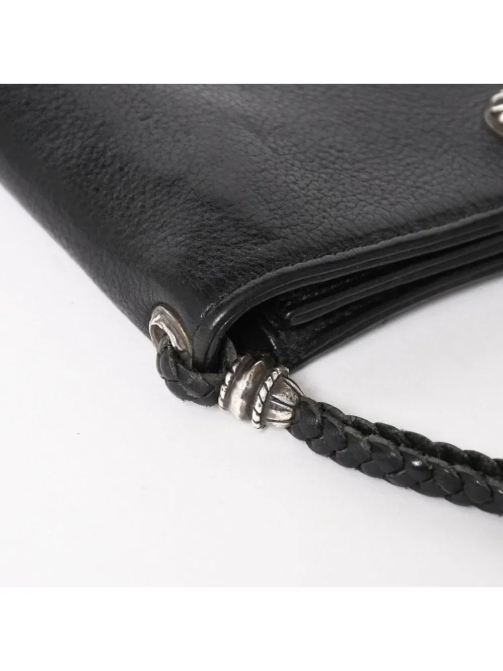 Chrome Hearts Strap Wallet Bifold Crossball Black